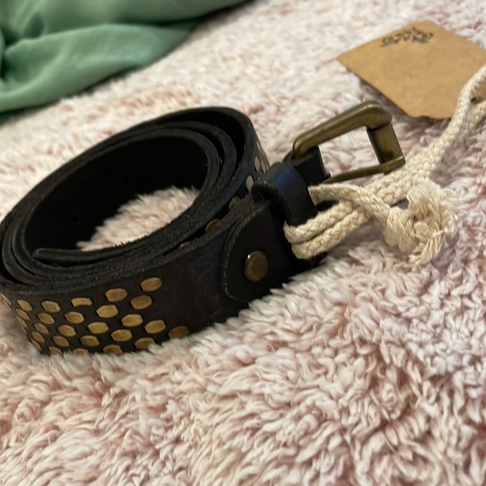 Real leather belt